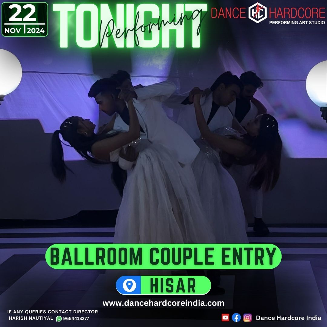 An Enchanting Ballroom Couple Entry Tonight in Hisar!
